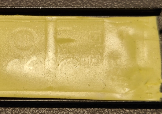 导热垫印上的字迹