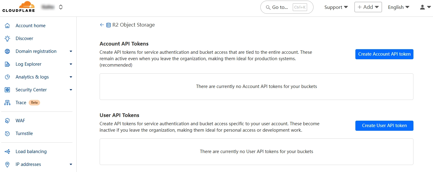 Account API Tokens