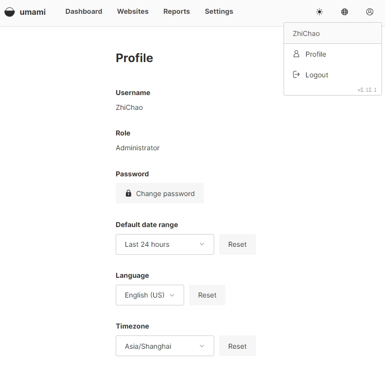 修改密码与语言